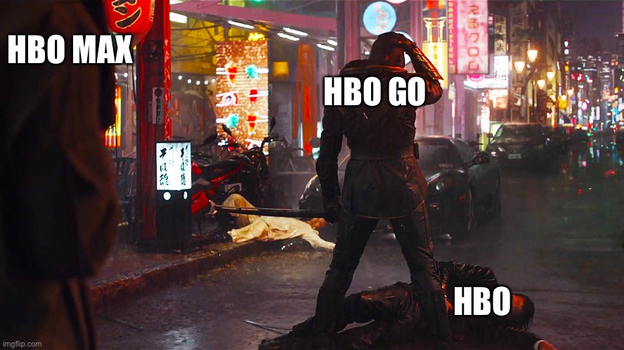 Massacre in Tokyo | HBO MAX; HBO GO; HBO | image tagged in avengers endgame,hbo | made w/ Imgflip meme maker