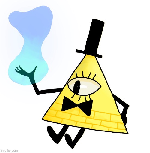 Buy gold! | image tagged in bill cipher,drawing | made w/ Imgflip meme maker