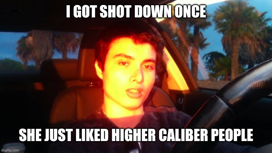 Humor | I GOT SHOT DOWN ONCE; SHE JUST LIKED HIGHER CALIBER PEOPLE | image tagged in life,reality,gun | made w/ Imgflip meme maker