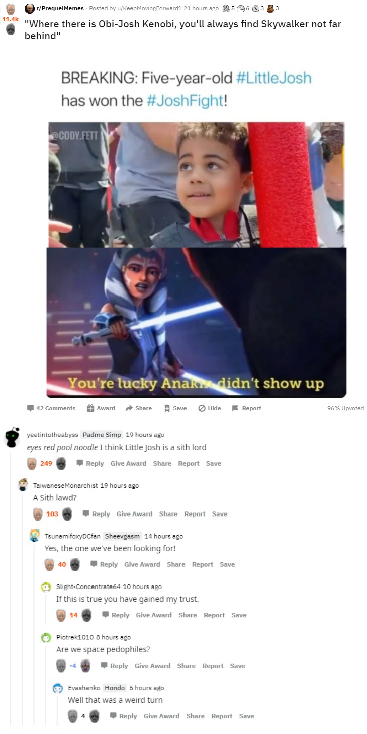 Found this on Reddit | image tagged in star wars,reddit,josh | made w/ Imgflip meme maker