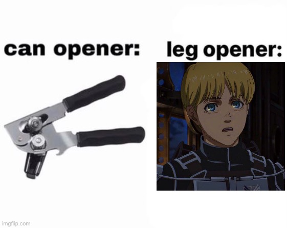 You’re not getting a apology. | image tagged in can opener leg opener | made w/ Imgflip meme maker