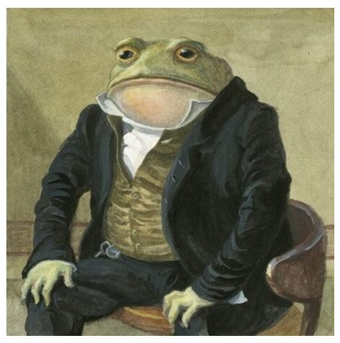 Gentleman Frog Blank Meme Template