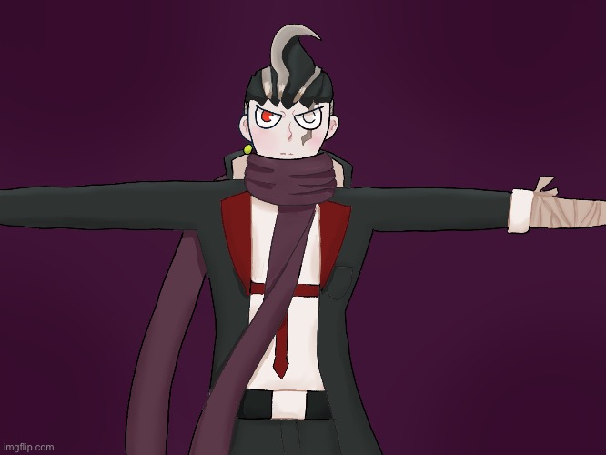 Gundham Tanaka is asserting his dominance over you mortals | image tagged in drawing,why can i only draw memes,gundham,t-pose,feel free to make a template out of this if you want,yay long tags | made w/ Imgflip meme maker