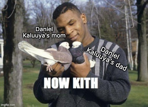 Daniel Kaluuya Oscar's Speech 2021 | Daniel Kaluuya's mom; Daniel Kaluuya's dad | image tagged in daniel kaluuya,now kith,mike tyson | made w/ Imgflip meme maker