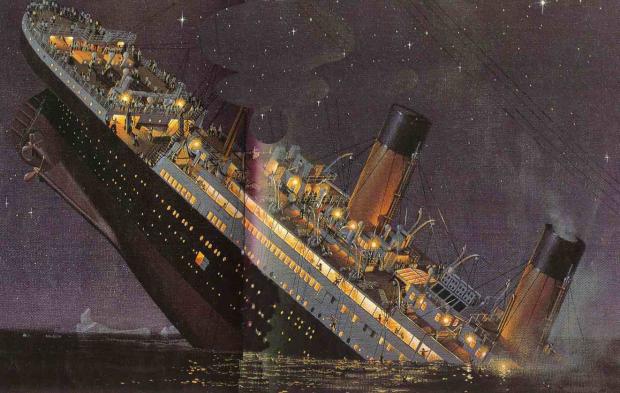 High Quality Titanic_Sinking Blank Meme Template