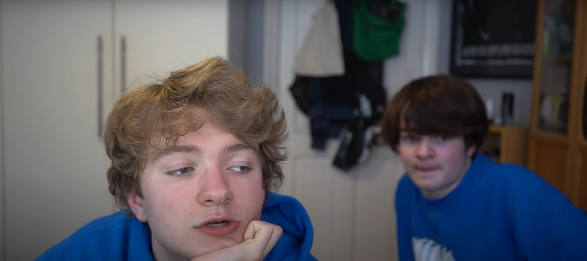 Tommy staring at Tubbo Blank Meme Template