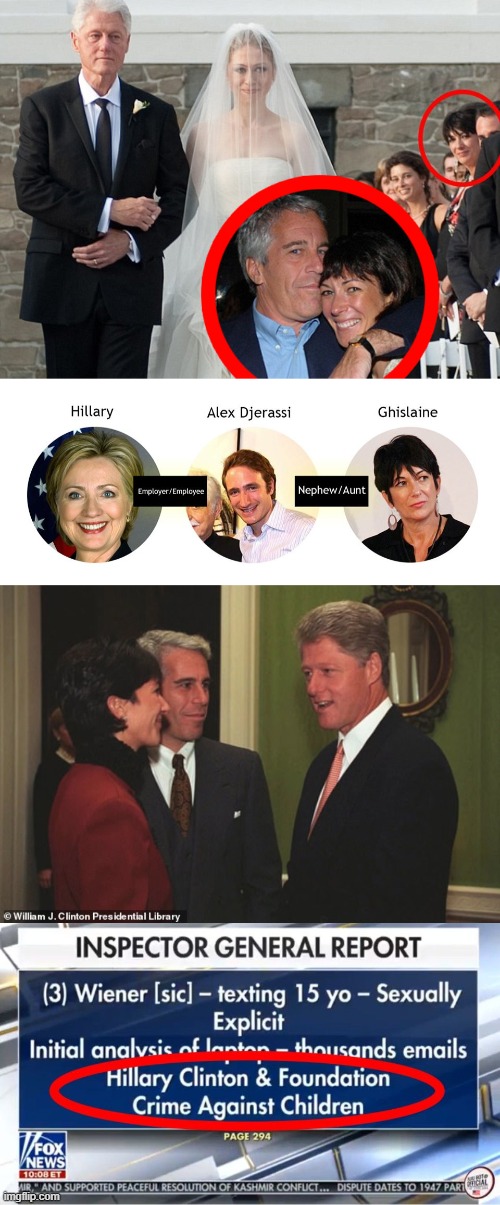 Draw Your Own Conclusions | image tagged in hillary clinton,chelsea clinton,bill clinton,jeffrey epstein,ghislane maxwell | made w/ Imgflip meme maker