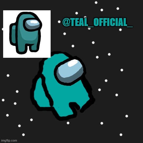 teal_official announcement template Blank Meme Template