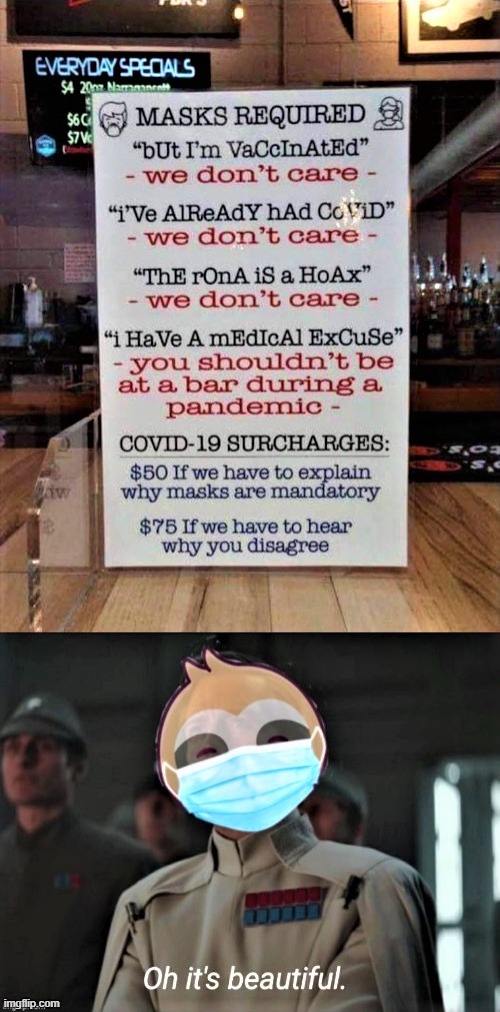 hah | image tagged in covid-19,covidiots,face mask,signs,coronavirus | made w/ Imgflip meme maker