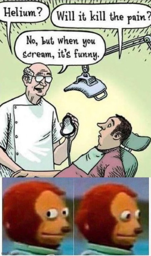 Not mine, but its funny | image tagged in memes,monkey puppet | made w/ Imgflip meme maker