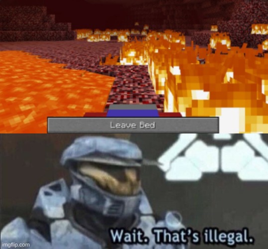 image tagged in wait thats illegal,minecraft,nether | made w/ Imgflip meme maker