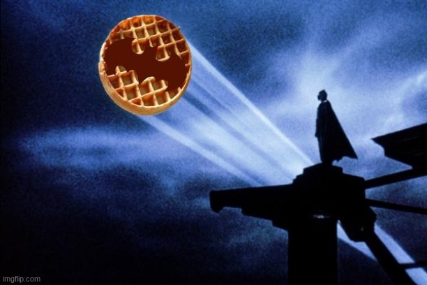 Batman Waffle | image tagged in batman waffle | made w/ Imgflip meme maker