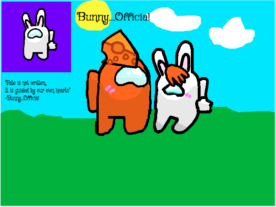 High Quality Bunny_Official announcement template Blank Meme Template