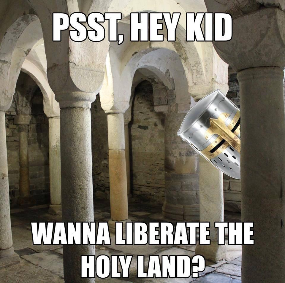 High Quality hey kid, wanna liberate the holy land? Blank Meme Template