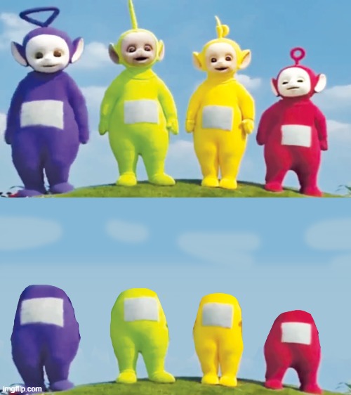 when teletubbies is sus | image tagged in memes,funny,amogus,teletubbies,when the imposter is sus,sus | made w/ Imgflip meme maker