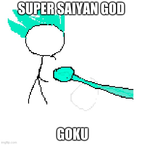 SUPER SAIYAN GOD; GOKU | made w/ Imgflip meme maker