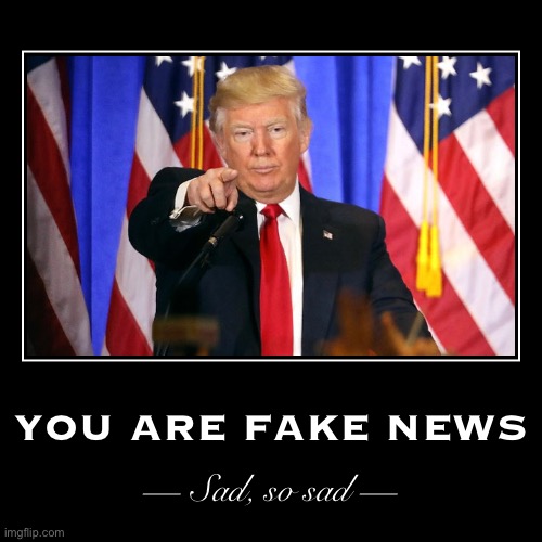 High Quality Donald Trump you are fake news sad so sad Blank Meme Template