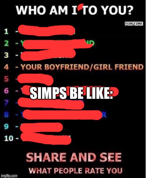 Simps be like: | SIMPS BE LIKE: | made w/ Imgflip meme maker