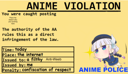 Anime Police Blank Meme Template