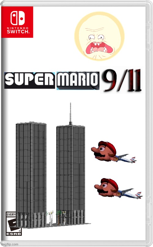 Coming soon to a Nintendo Switch near you! | image tagged in memes,9/11,super mario,gaming,nintendo switch,funny | made w/ Imgflip meme maker