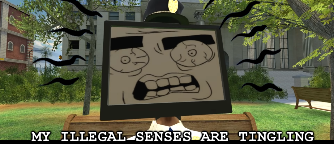 High Quality My illegal senses are tingling Blank Meme Template