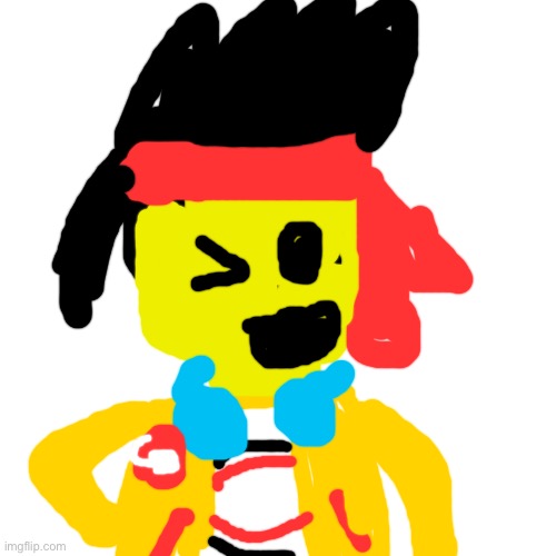 I just drew Mk from monkie kid | image tagged in memes,blank transparent square | made w/ Imgflip meme maker