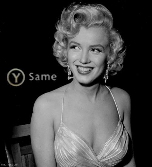 High Quality Y same Marilyn Monroe Blank Meme Template