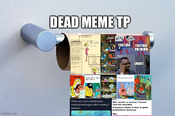 No More Toilet Paper | DEAD MEME TP | image tagged in no more toilet paper | made w/ Imgflip meme maker