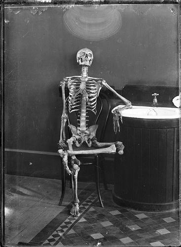 High Quality Waiting Skeleton Blank Meme Template