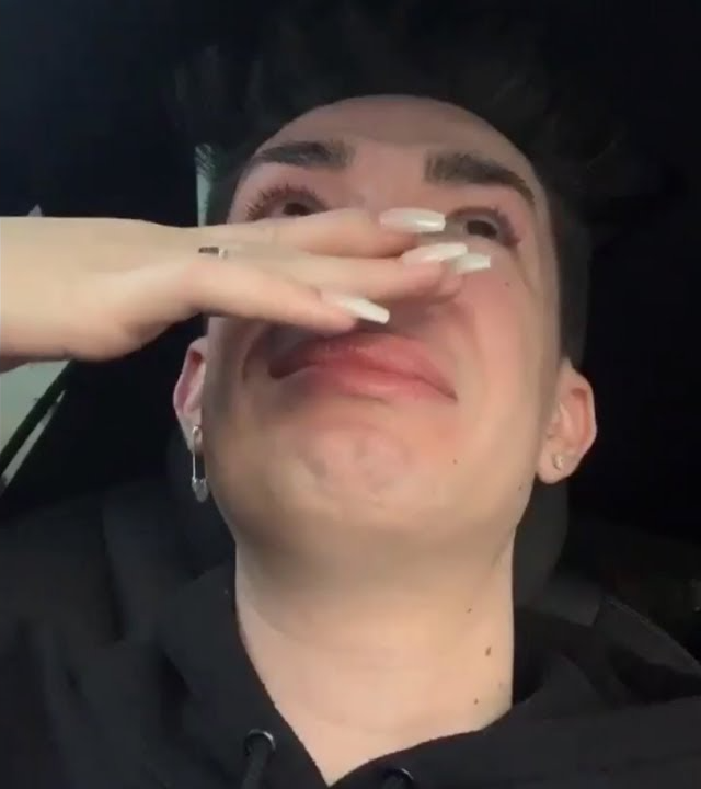 James Charles crying Blank Meme Template