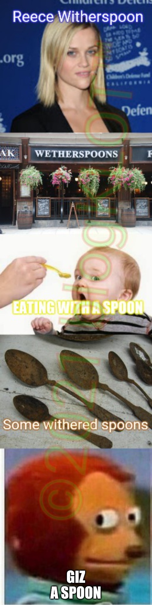 Give us a spoon | GIZ A SPOON | image tagged in spoon,eating | made w/ Imgflip meme maker