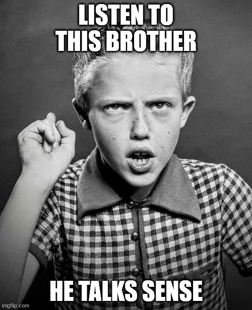Listen to this Brother | LISTEN TO THIS BROTHER; HE TALKS SENSE | image tagged in christopher walken,young,listen,to,a,brother | made w/ Imgflip meme maker