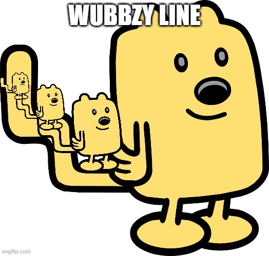 Many Wubbzy's | WUBBZY LINE | image tagged in wubbzy sticker,wubbzy | made w/ Imgflip meme maker