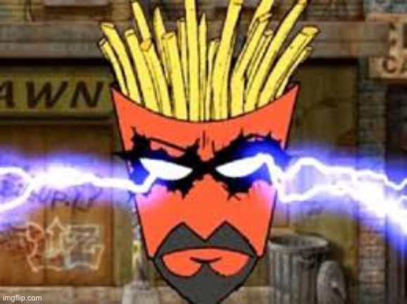 Frylock lightning eyes | image tagged in frylock lightning eyes | made w/ Imgflip meme maker