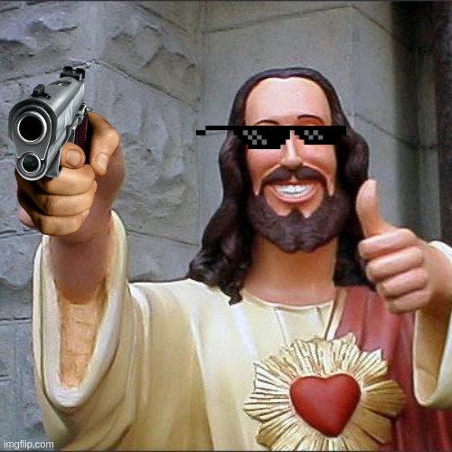 Think Again | image tagged in memes,buddy christ,sike | made w/ Imgflip meme maker