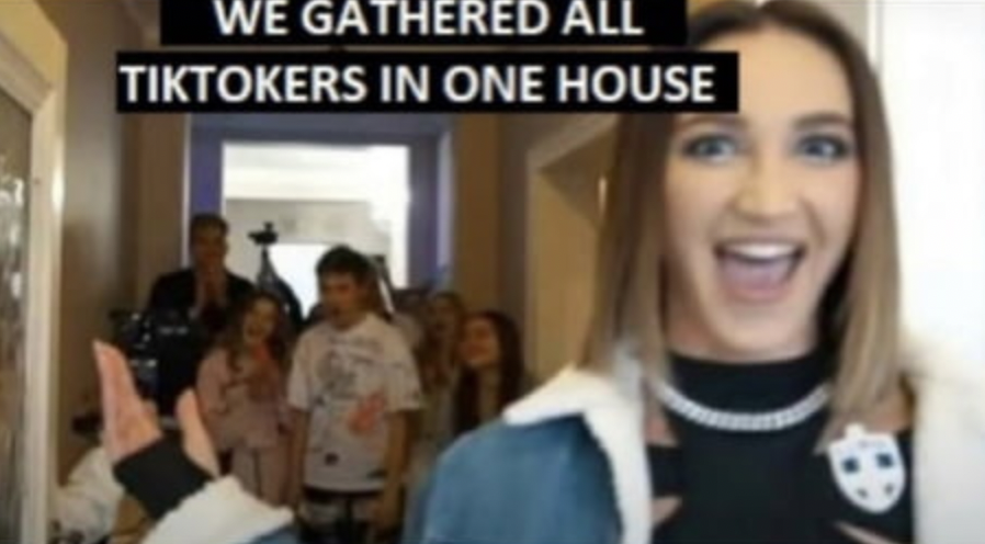 we gathered all tiktokers in one house Blank Meme Template