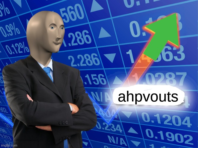 Empty Stonks | ahpvouts | image tagged in empty stonks | made w/ Imgflip meme maker