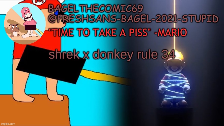 no | shrek x donkey rule 34 | image tagged in announcement thing 10 | made w/ Imgflip meme maker