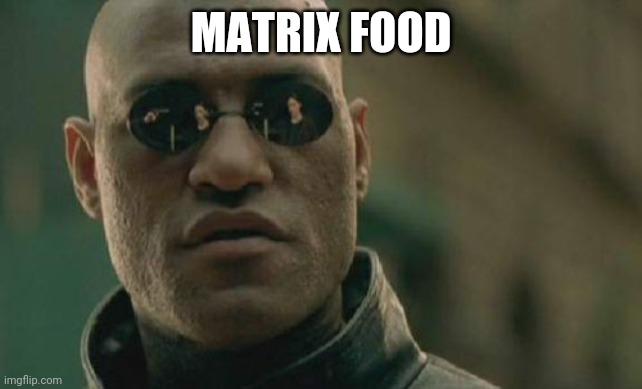 Matrix Morpheus Meme | MATRIX FOOD | image tagged in memes,matrix morpheus | made w/ Imgflip meme maker