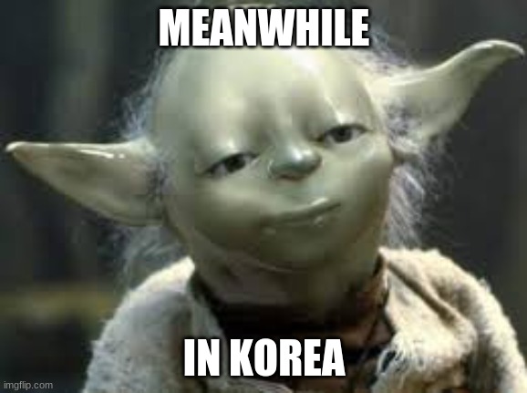 idky | MEANWHILE; IN KOREA | image tagged in yoda,gifs | made w/ Imgflip meme maker