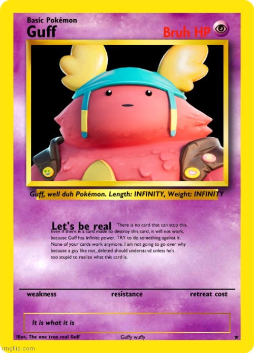 THE GUFF CARD | image tagged in the guff card | made w/ Imgflip meme maker