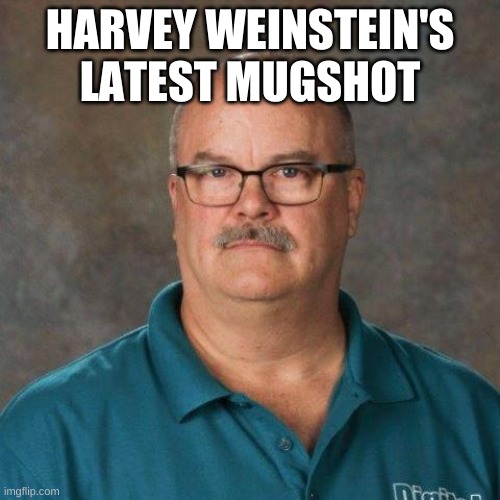 David Picklesimer | HARVEY WEINSTEIN'S LATEST MUGSHOT | image tagged in david picklesimer | made w/ Imgflip meme maker