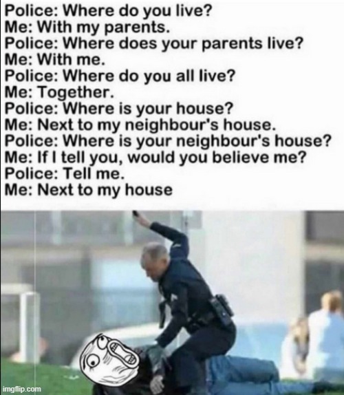 Troll Vs Cop | image tagged in funny | made w/ Imgflip meme maker