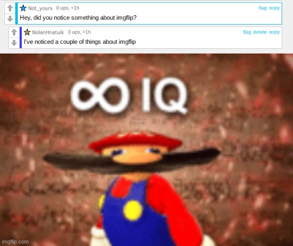 ooof | image tagged in infinite iq | made w/ Imgflip meme maker