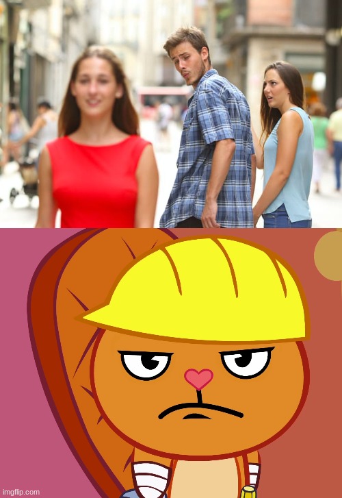 image tagged in memes,distracted boyfriend,jealousy handy htf | made w/ Imgflip meme maker