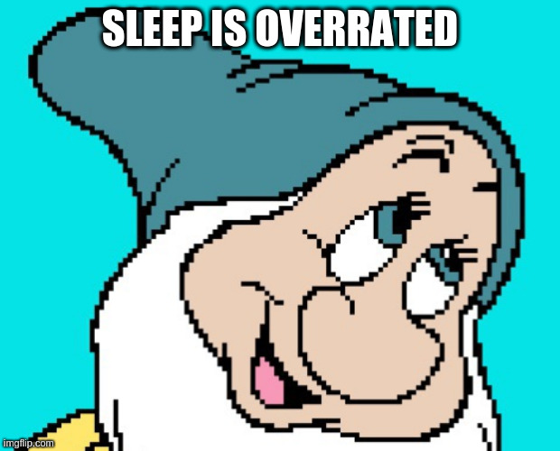 Oh go way | SLEEP IS OVERRATED | image tagged in oh go way | made w/ Imgflip meme maker