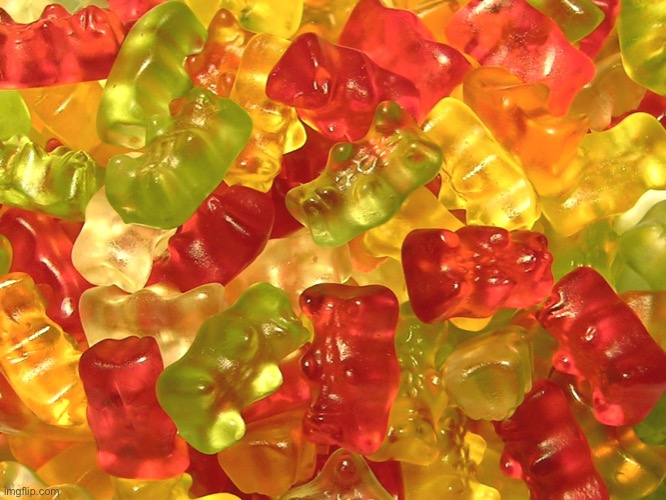 The world of gumee bers | image tagged in gummy bears | made w/ Imgflip meme maker