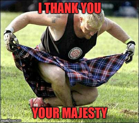 Bow | I THANK YOU YOUR MAJESTY | image tagged in bow | made w/ Imgflip meme maker