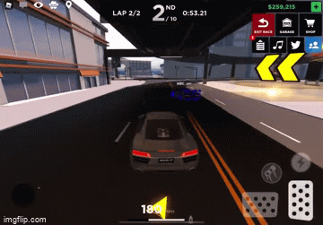 I Finally Got Sub 1 Minute On Downtown Race Roblox Driving Sim Speedrun Imgflip - roblox car crash gif