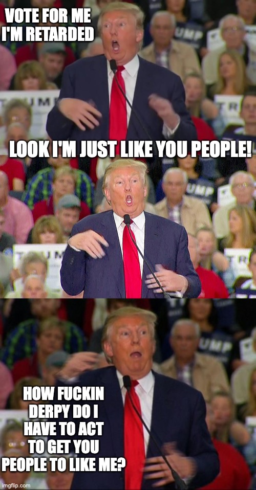 Image tagged in donald trump mocking disabled,trump mocks reporter ...